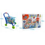 Žaislinis pirkinių vežimėlis su pirkiniais "Supermarket" 3in1